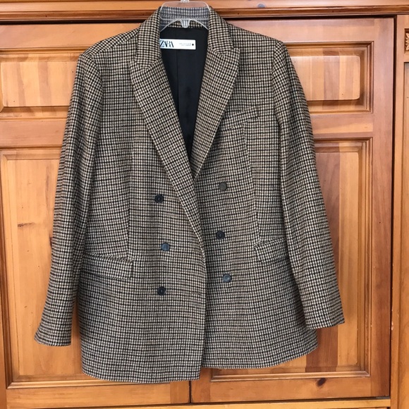 Coats | Zara Houndstooth Classic 